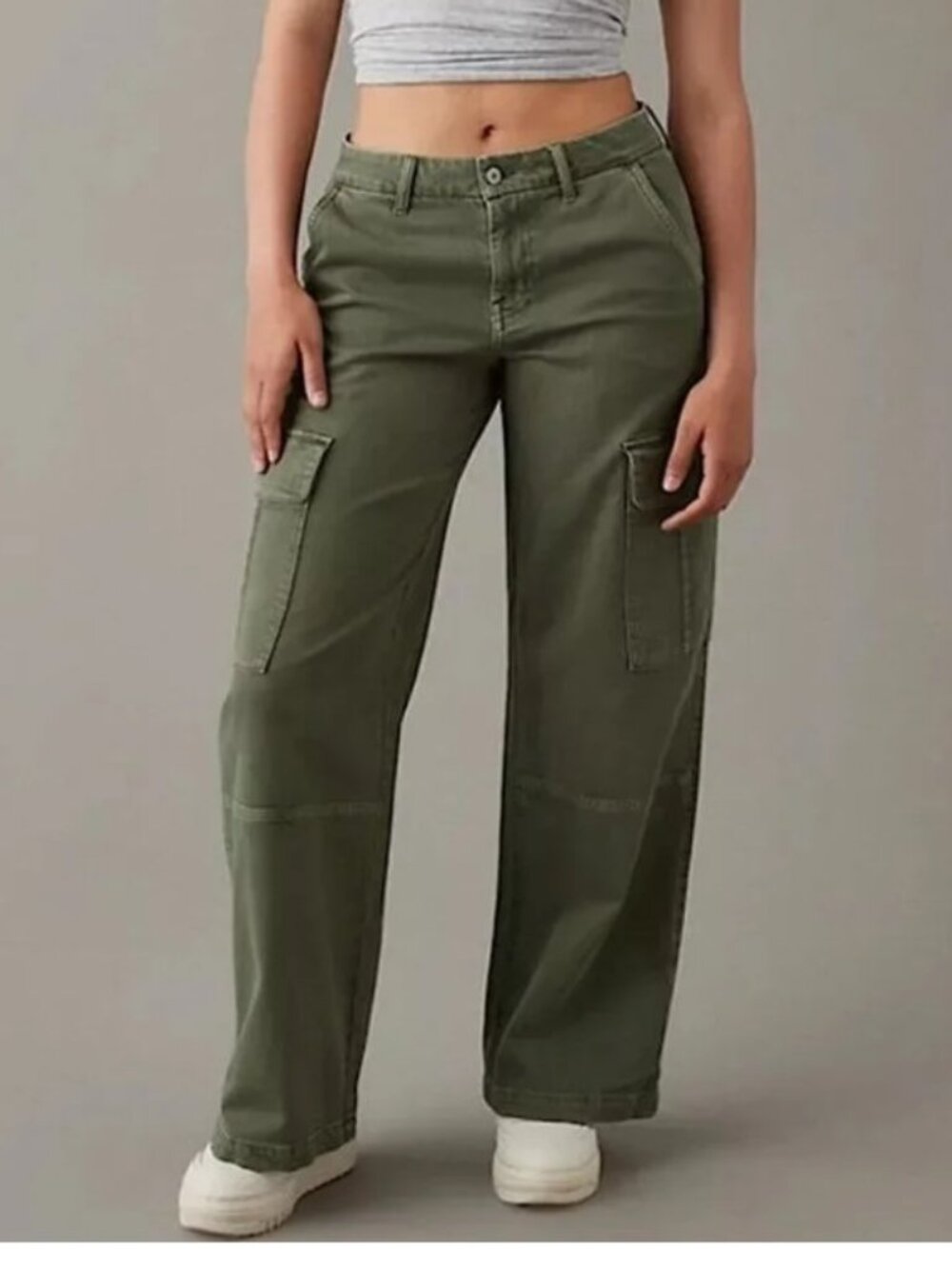 American Eagle Curvy High-Rise Baggy Wide Leg Pants
